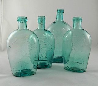 4 Pike's Peak aqua flasks