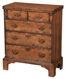 George I Style Walnut Bachelor's Chest