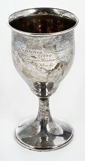 Tiffany Sterling Goblet Rowing Trophy