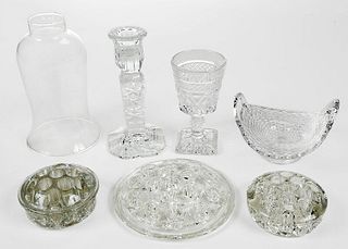 Assorted Group of 17 Clear Glass Objects