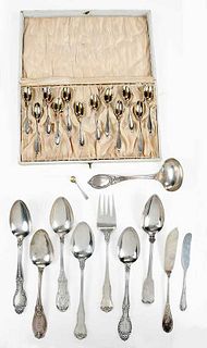23 Pieces Tiffany Sterling Flatware