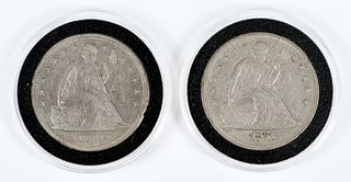 Two Seated Liberty Dollars
