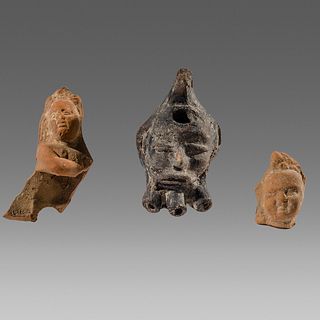 Lot of 3 Ancient Roman Alexandria figures fragments c.1st- 2nd century AD.