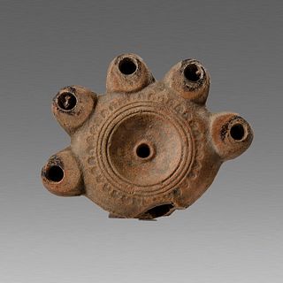 Ancient Roman North African Terracotta Oil Lamp c.4th century AD. 