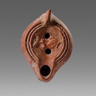 Ancient Roman North African Terracotta Oil Lamp c.5th century AD. 