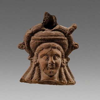 Ancient Roman Egypt Terracotta head Of Isis c.300 AD.