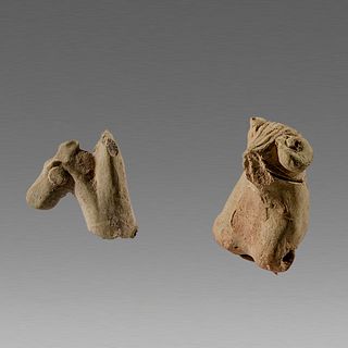 Lot of 2 Terracotta Syro Hettite Terracotta Animals c.2nd Millenium BC. 