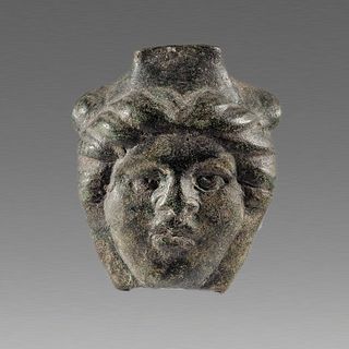Ancient Greek Thrace Bronze Female head c.3rd cent BC. 