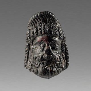 Ancient Roman Bronze Bearded man Applique c.2nd cent AD.