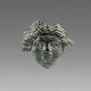Ancient Roman Bronze Applique with Medusa c.2nd cent AD.