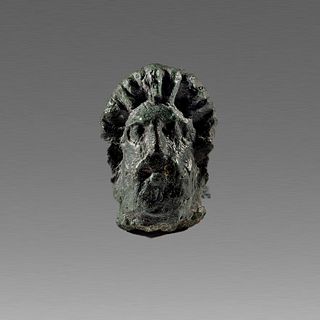 Ancient Roman Bronze Head of Herakles c.2nd cent AD. 