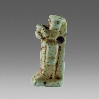 Ancient Egyptian Faience Amulet of Anubis c.500 BC.
