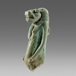 Ancient Egyptian Faience Amulet of Thoeris c.663-525 BC. 
