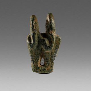 Ancient Near Figural bronze amulet c.700 BC. 