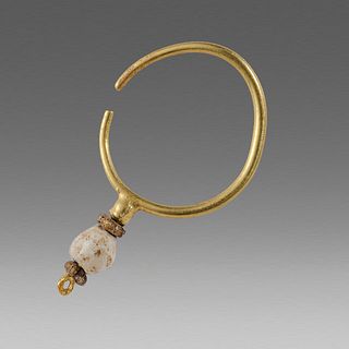 Ancient Roman Gold Earring with Pearl c.2nd cent AD. 