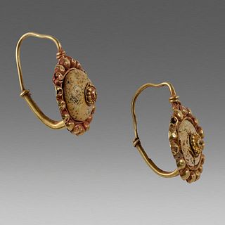 Ancient Roman Gold Earrings c.3rd cent AD. 