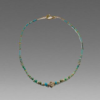 Ancient Egyptian Mummy Bead Necklace c.700-30 BC.