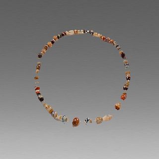 Ancient Near Eastern Banded Agate Bead Necklace c.1st Millenium BC. 