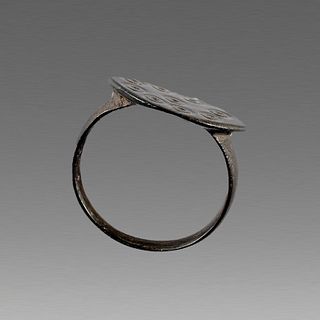 Ancient Byzantine Bronze Ring c.10th cent AD. 