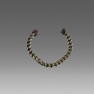 Ancient Roman Silver Bracelet c.2nd-3rd cent AD. 