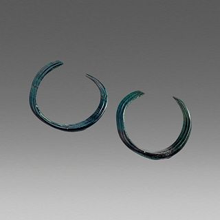Pair of Ancient Celtic Bronze Age Arm Bracelets c.1200 BC. 