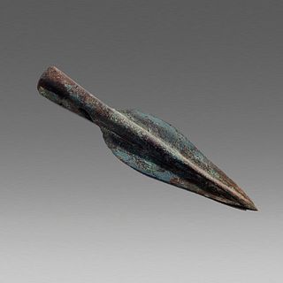 Ancient Celtic Bronze Spearhead c.1000 BC. 