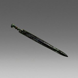 Ancient Archaic Chinese Bronze Sword c.7th century AD. 