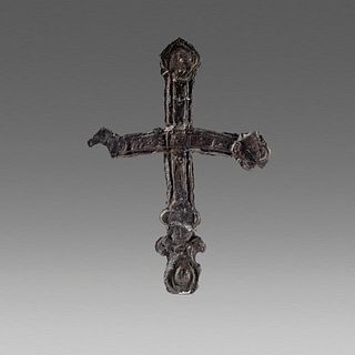 Antique England Pewter Cross c.15th cent AD. 
