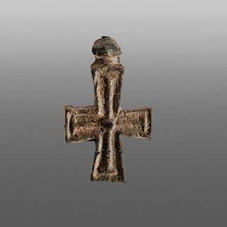 Ancient Byzantine Lead Cross c.9th-10th cent AD. 