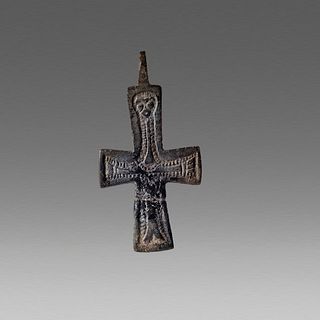 Ancient Byzantine Bronze Cross c.9th-10th cent AD. 