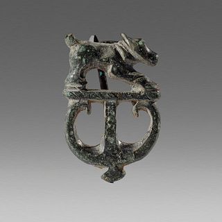 Ancient Roman Britain Bronze Brooch Fibula c.2nd cent AD. 