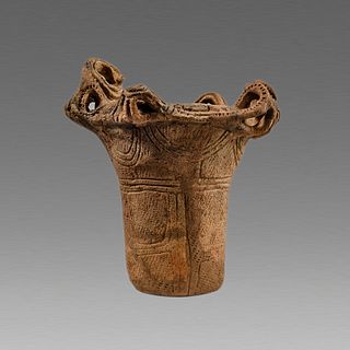 Ancient neolithic Japanese Jomon Vessel ca. 3000-1000 BC. 