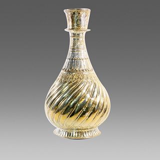 Turkish Silver Footed Vase. 