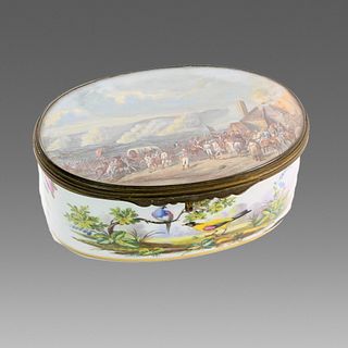 19th century French Severs Marked Porcelain Box. 