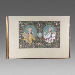 Indian Miniature Painting of Royal Couples.
