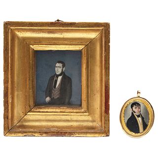 Pair of Portraits of Gentleman, Europe, 19th century