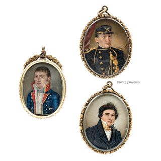 Pair of Miniature Portraits, Europe and USA, 19th century