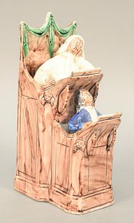Staffordshire Creamware to include "The Vicar and Moses".
height 10 inches.
Provenance: The Provenance: The Estate of Diana Atwood Johnson, Old Lyme, 
