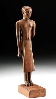 Fine Egyptian 12th Dynasty Wood Standing Dignitary