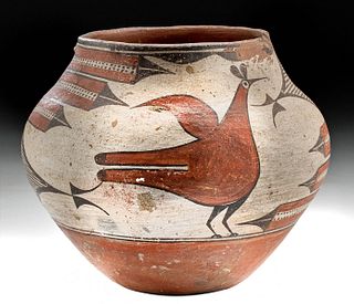 Early 20th C. Native American Zia Pottery Olla