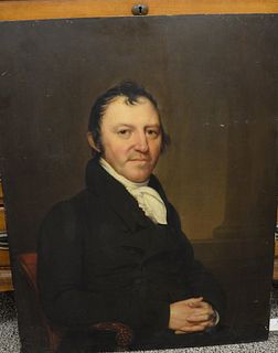 Portrait of Gilbert Smith (1772 - 1851), oil on board, late 18th or 19th century.
height 33 inches, width 26 inches. 
Catalog Note: ...