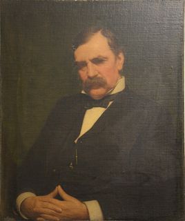 Artist Unknown, Portrait of Fessenden Nott Otis (1825 - 1900), oil on canvas attached to board.
30" x 25 1/4".
Catalog Note: Fessend...