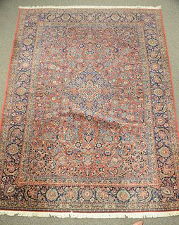 Kashan Oriental Carpet, slight wear.
10' 5" x 14' 7".