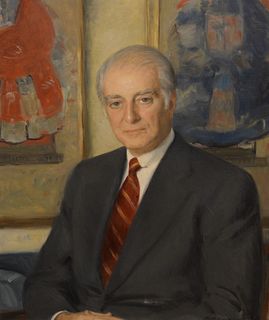 Ruth Renwick, 20th century, portrait of Albert Christy Santy (died 1985), oil on canvas, 1976, signed lower right "Ruth Renwick", 30...