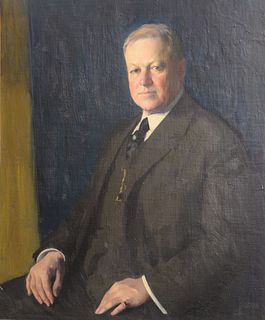 Portrait of Lucius Duncan Bulkley (1845 - 1928), oil on canvas, unsigned. 
36" x 30".
Catalog Note: Lucius Duncan Bulkley was a Fell...