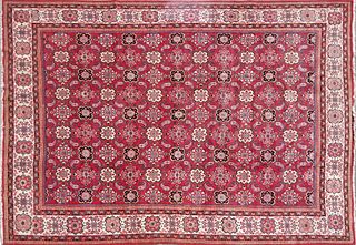 Hand Woven Wool Oriental Carpet, circa 1950s