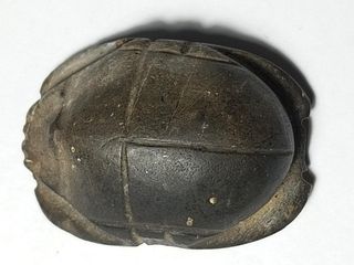 A Granite Egyptian Naturalistic Scarab Late Dynastic Period. 664-332 BCE. 