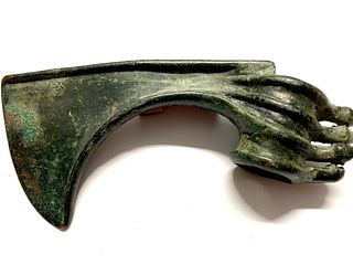 Ancient Luristan Bronze Axe c.1000 BC. Size 6 3/8 inches length. Ex NYC