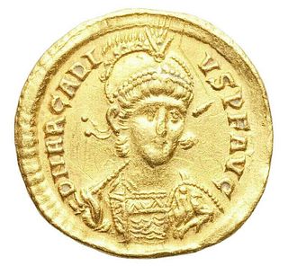 Ancient Arcadius, Eastern Roman Empire (AD 383-408).Gold solidus 