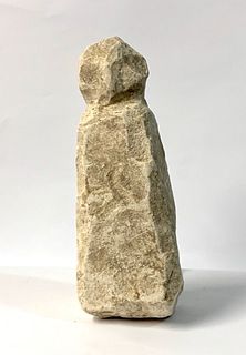 Ancient Limestone Chalcolithic Idol Ca. 3500-3000 B.C. 